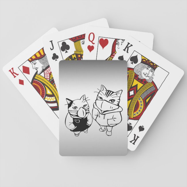 Stay Safe. Masks Save Lives Playing Cards