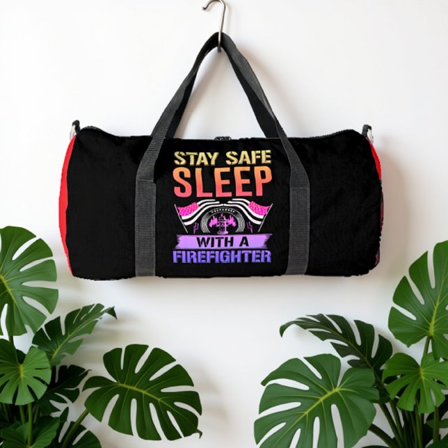Stay Safe Sleep Firefighter Duffle Bag (Creator Uploaded)