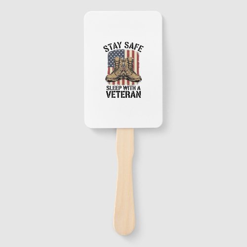Stay Safe Sleep With A Veteran Vintage Boots Shirt Hand Fan