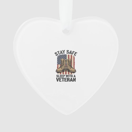 Stay Safe Sleep With A Veteran Vintage Boots Shirt Ornament