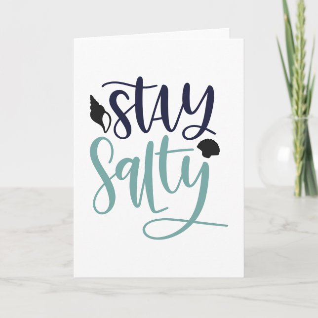 Stay salty card (Front)