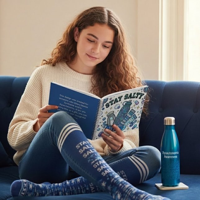 Stay Salty Dysautonomia Spiral Notebook (Empower someone special with Dysautonomia/POtS with this funny, "Stay Salty" personalized notebook! )