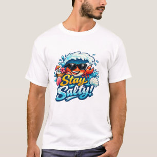 Stay Salty – Fun Summer Beach VMen's Basic T-Shirt