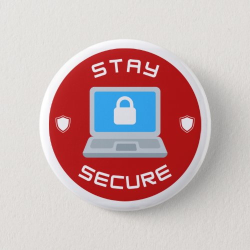 Stay Secure Laptop Button
