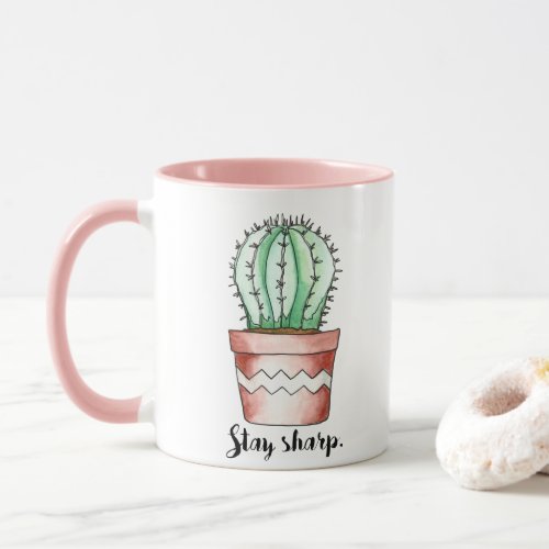 Stay Sharp Cactus Mug