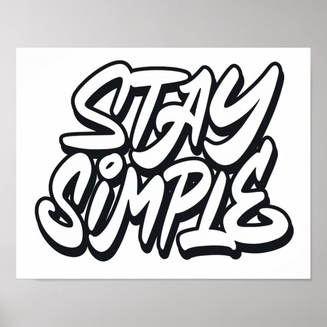 Stay simple poster (Front)
