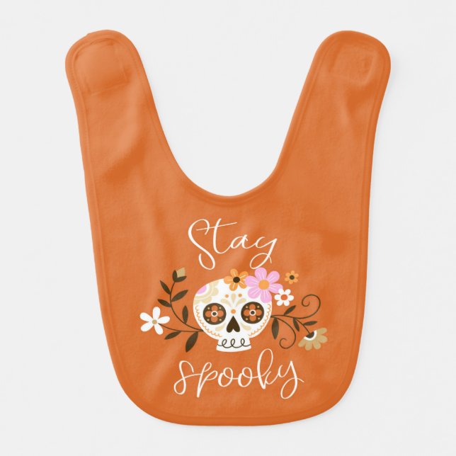 Stay Spooky Baby Bib (Front)