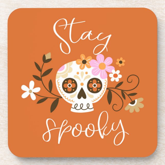 Stay Spooky Beverage Coaster (Front)