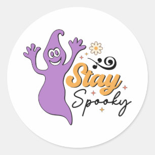 Stay Spooky Classic Round Sticker