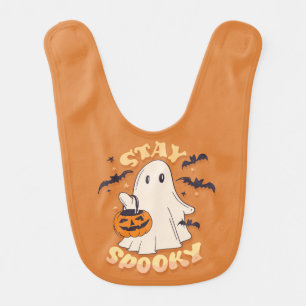 Stay Spooky Ghost Baby Bib