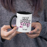 Stay Spooky Ghost Cat Mug at Zazzle