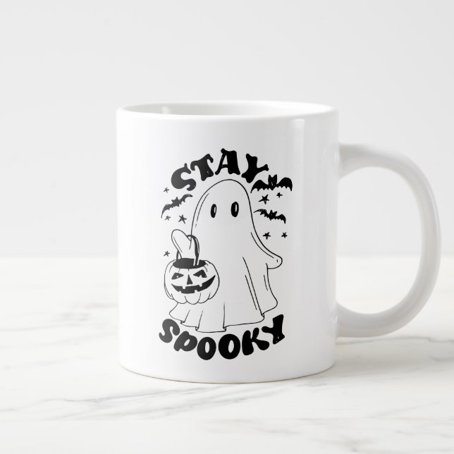 Stay Spooky Ghost Giant Coffee Mug (Right)