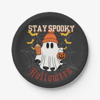 Stay Spooky Ghost Halloween Paper Plates