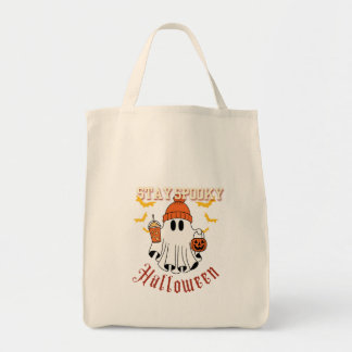 Stay Spooky Ghost Halloween Tote Bag