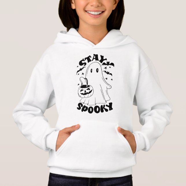 Stay Spooky Ghost Hoodie (Front)