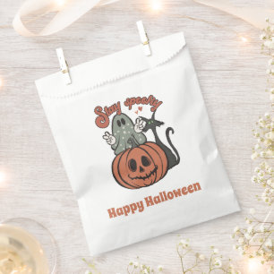 Stay Spooky Ghost Jack-O' Lantern Happy Halloween Favor Bag