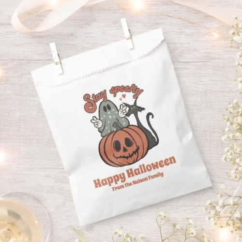 Stay Spooky Ghost Jack_O Lantern Happy Halloween Favor Bag