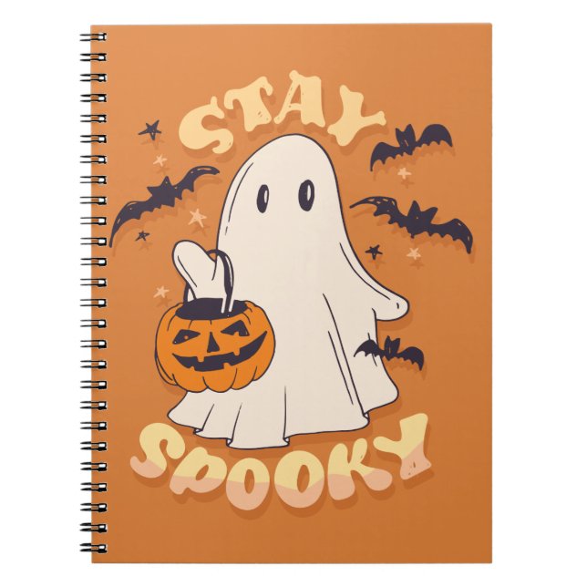 Stay Spooky Ghost Notebook (Front)