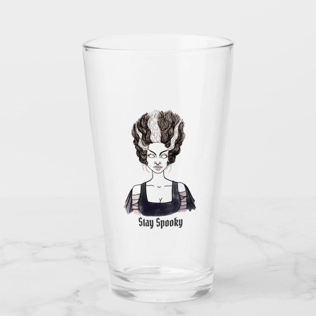 Stay Spooky Glass Cup (Front)