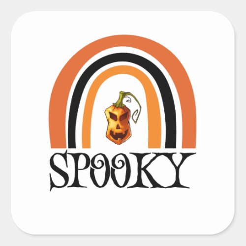 Stay Spooky Halloween Faboolous Square Sticker