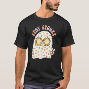 Stay Spooky Halloween Groovy Cute For Boy Girl T-Shirt