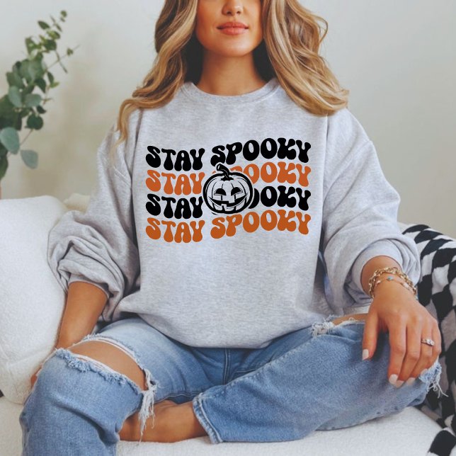 Stay Spooky Pumpkin Patch Halloween Sweatshirt  (Creator Uploaded)