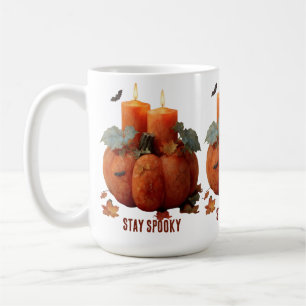 Stay Spooky Pumpkin with Candles Coffee Mug