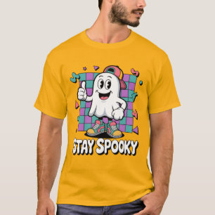 Stay Spooky Retro Ghost T-Shirt Vintage 90s Aest