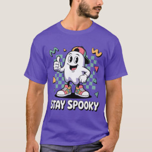 Stay Spooky Retro Ghost T-Shirt Vintage 90s Aest