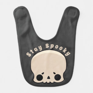 Stay Spooky Skull Baby Bib
