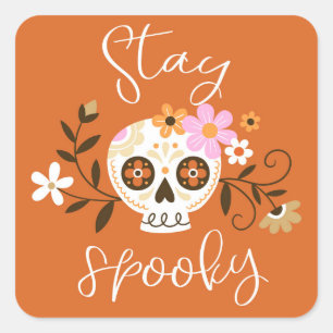 Stay Spooky Square Sticker