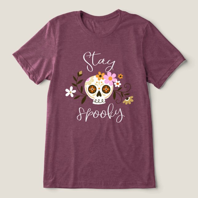 Stay Spooky Tri-Blend Shirt (Design Front)