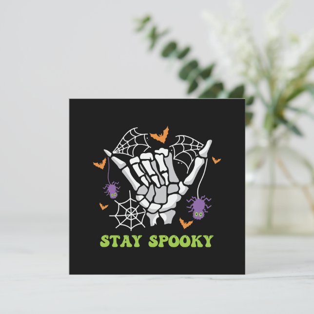 Stay Spooky with Hand Bones and Spider Webs (Standing Front)
