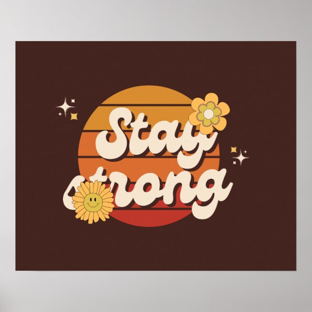 Stay Strong Always – Daily Motivation Wall Poster (Front)