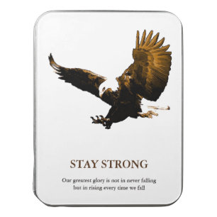 Stay Strong Bald Eagle Motivational Artwork Jigsaw Puzzle