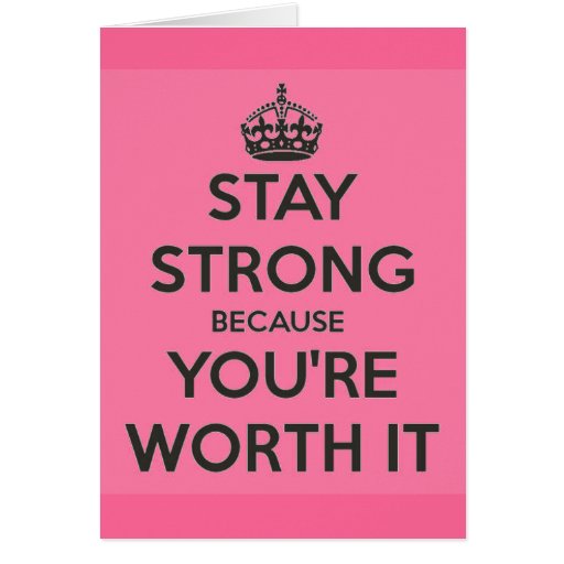 Stay Strong Card | Zazzle