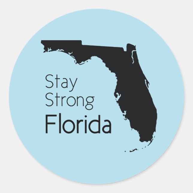 Stay Strong Florida Classic Round Sticker (Front)