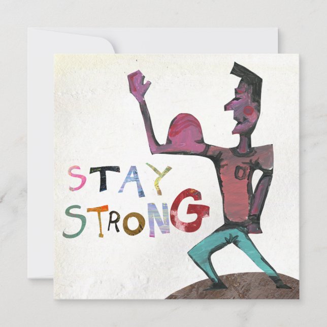 Stay Strong Get Well Card (Front)