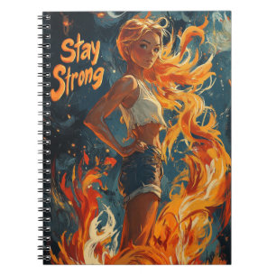 Stay Strong Journal Cover – Motivational Notebook