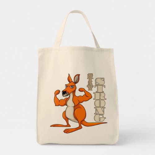Stay Strong Kangaroo Funny Animals Tote Bag