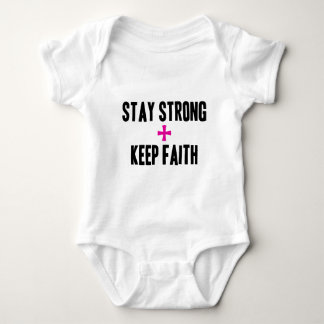 Stay Strong + Keep Faith Baby Bodysuit