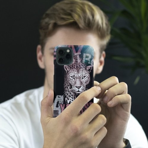 Stay strong leopard iPhone 13 pro case