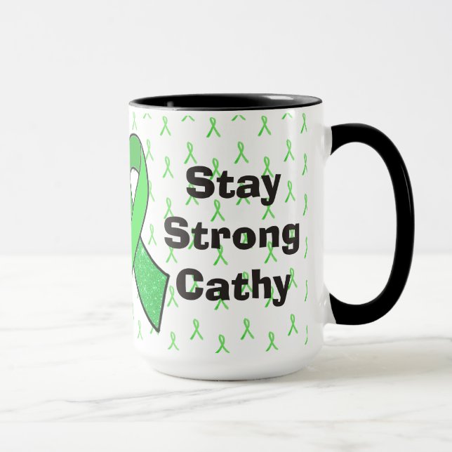 "Stay Strong" Personalized Lyme Awareness  Mug (Right)
