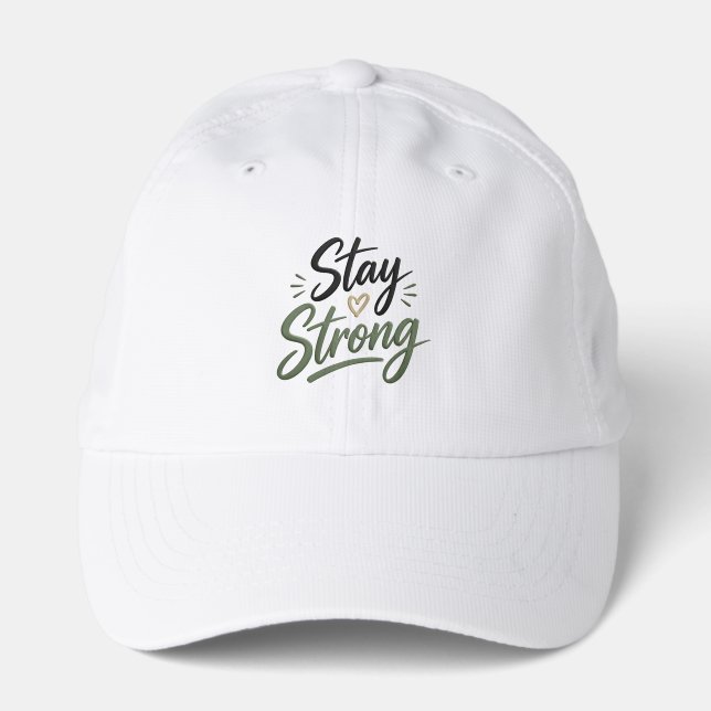 Stay Strong Personalized Support T-Shirt |  Performance Cap (Front)