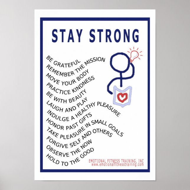 Stay Strong Poster (Front)