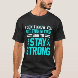 Stay Strong Ptsd Stress Awareness Ribbon Graphic T-Shirt