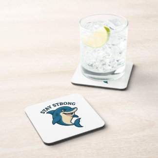 Stay Strong Splash T-Shirt Beverage Coaster