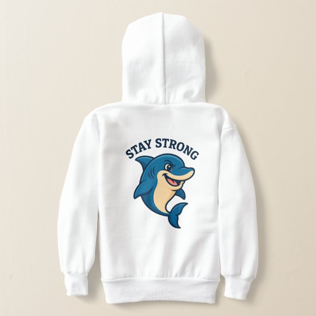 Stay Strong Splash T-Shirt Hoodie (Laydown Back)
