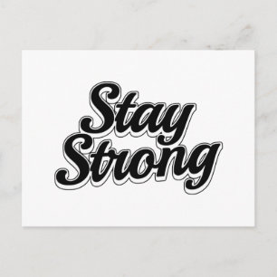 Stay Strong Sport Postcard
