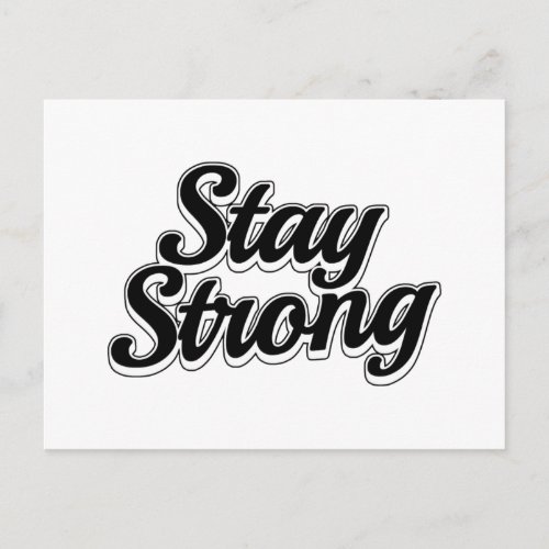 Stay Strong Sport Postcard